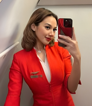 hasna pramugari air asia vcs dengan sultan